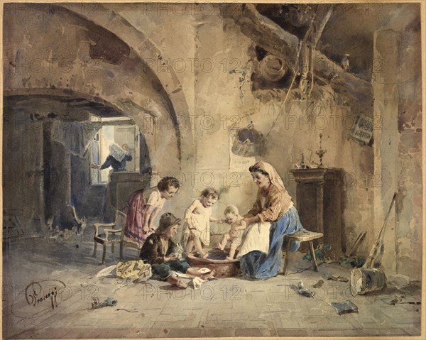 The Bath, 19th century.