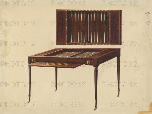 Gaming Table, 1935/1942.