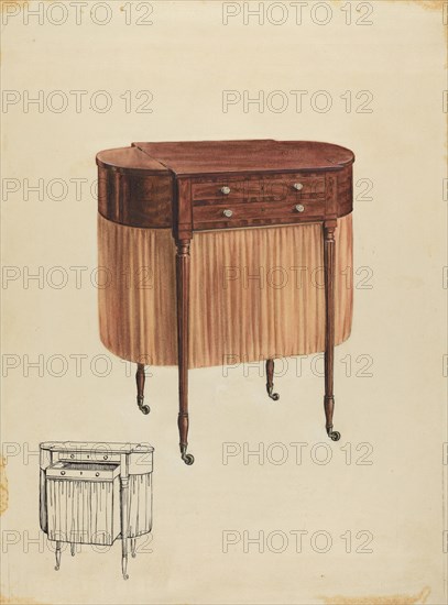 Sewing Table, 1935/1942.