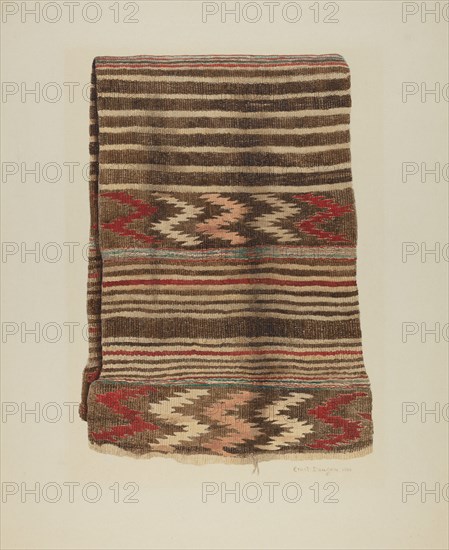 Saddle Blanket, c. 1930.