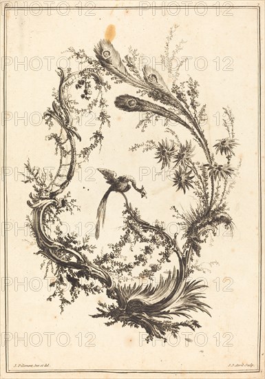 Ornament with a Peacock.