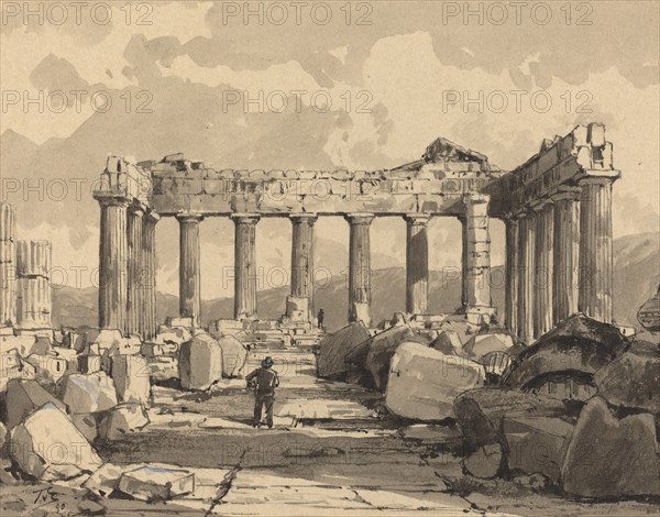 Parthenon, Inside, 1890.