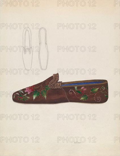 Woman's Slipper, c. 1936.