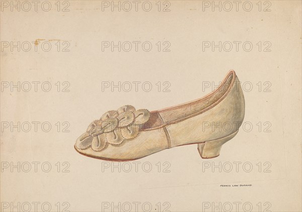 Woman's Slipper, c. 1938.