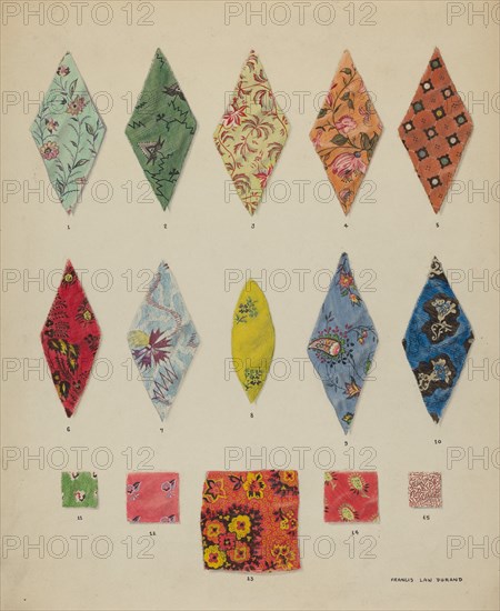 Detail of Quilt, c. 1937.