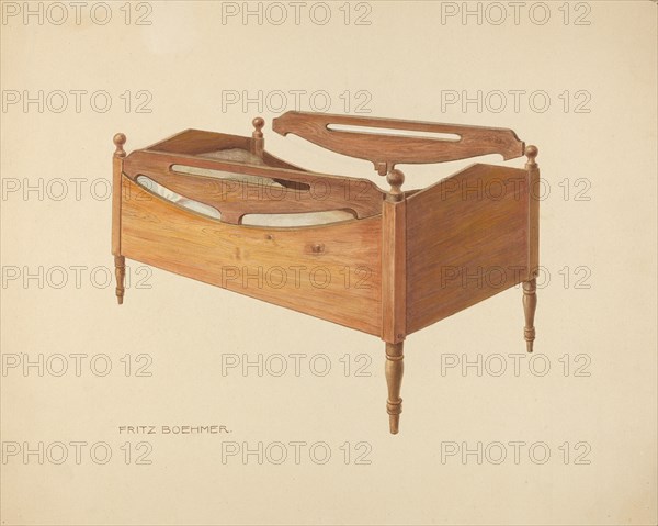 Zoar Child's Bed, c. 1938.