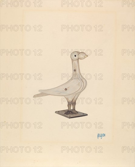 Cast Iron Pigeon, c. 1936.