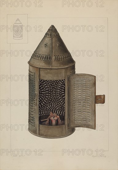 Candle Lantern, 1935/1942.