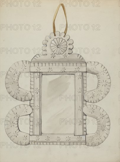 Tin Mirror Frame, c. 1936.