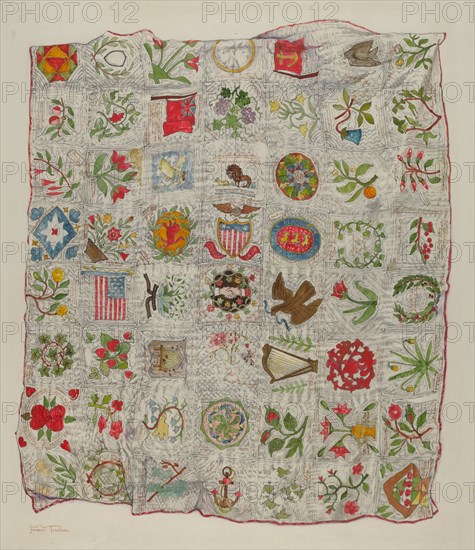 Friendship Quilt, c. 1937.