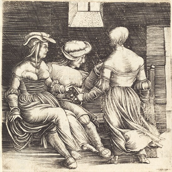 Young Man and Maids, 1506.