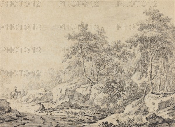 Travelers in a Rocky Wood.