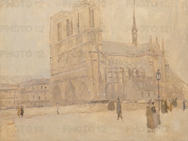 Notre Dame in Winter, n.d.