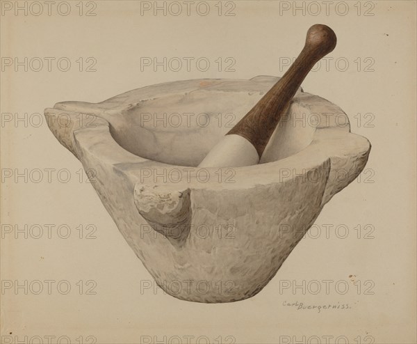 Mortar and Pestle, c. 1939.