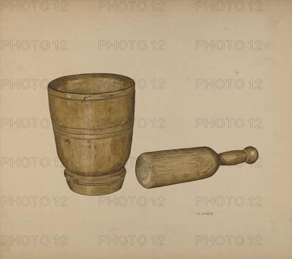 Mortar and Pestle, c. 1940.