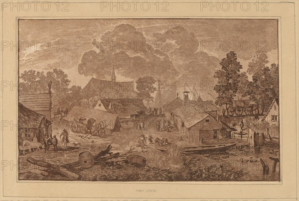 Village with Pond, c. 1782.