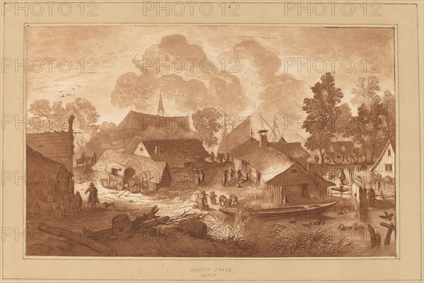 Village with Pond, c. 1782.