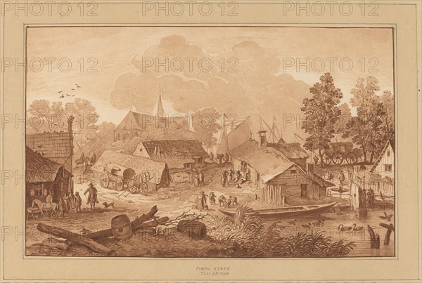 Village with Pond, c. 1782.