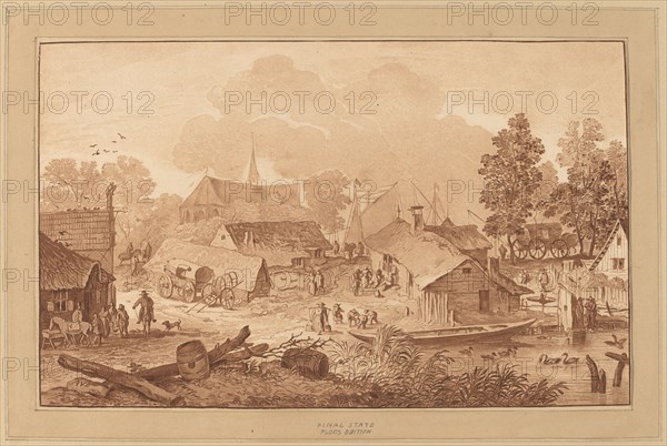 Village with Pond, c. 1782.