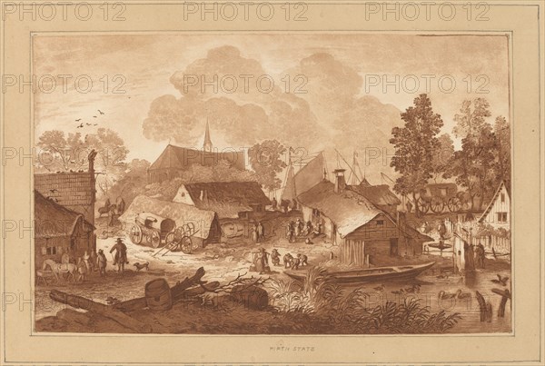 Village with Pond, c. 1782.