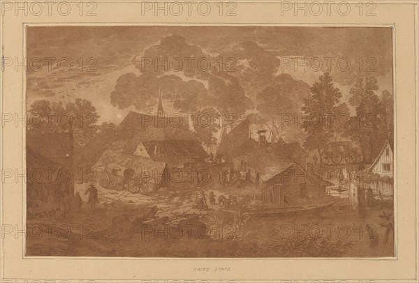 Village with Pond, c. 1782.