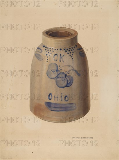 Apple Butter Crock, c. 1939.