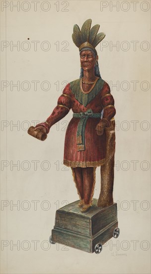 Cigar Store Indian, c. 1937.