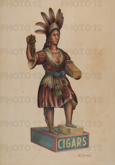 Cigar Store Indian, c. 1938.