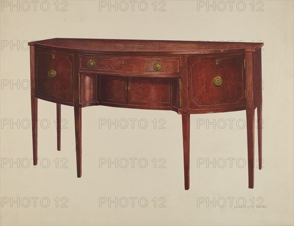 Sheraton Sideboard, c. 1942.