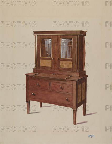 Secretary Bookcase, c. 1936.