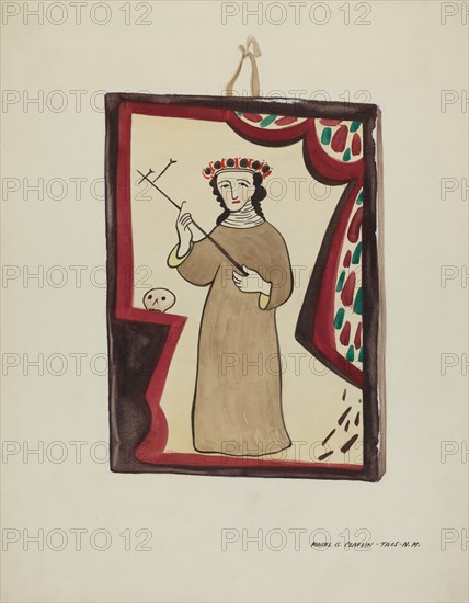 Retablo-Santa Rita, c. 1937.