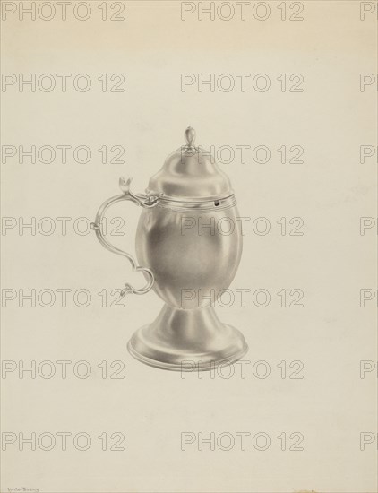 Silver Mustard Pot, c. 1939.