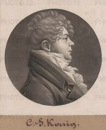 Christian Simon Konig, 1804.