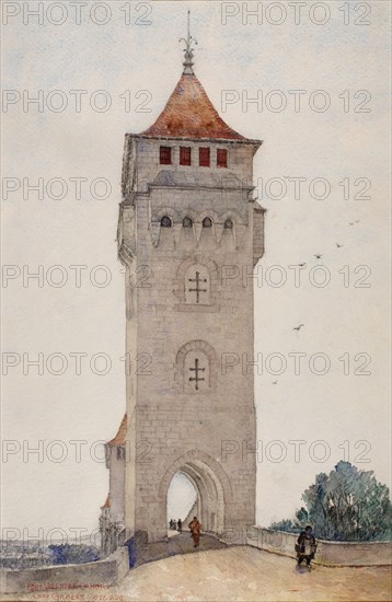 Pont Valentre, Cahors, 1926.