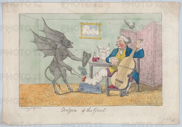 Origin of the Gout, ca. 1810.