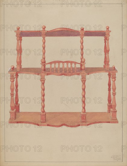 Brick-a-brack Shelf, c. 1936.