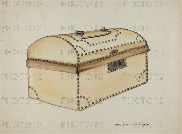 Leather Covered Box, c. 1937.