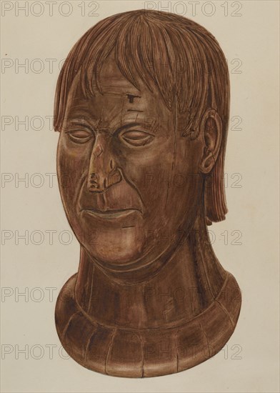 Bust of P.J. Landry, c. 1937.