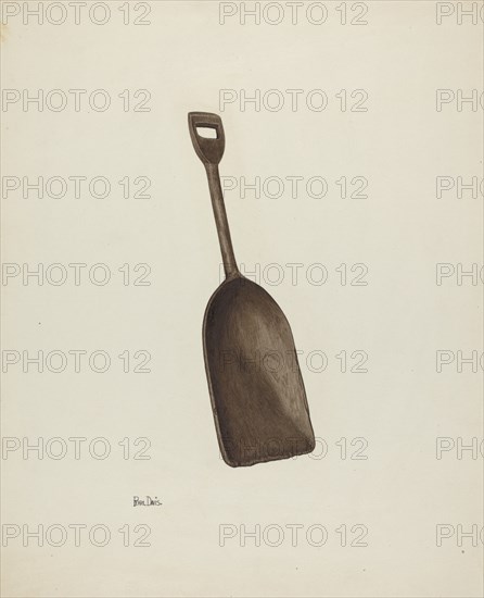 Wooden Grain Shovel, c. 1941.