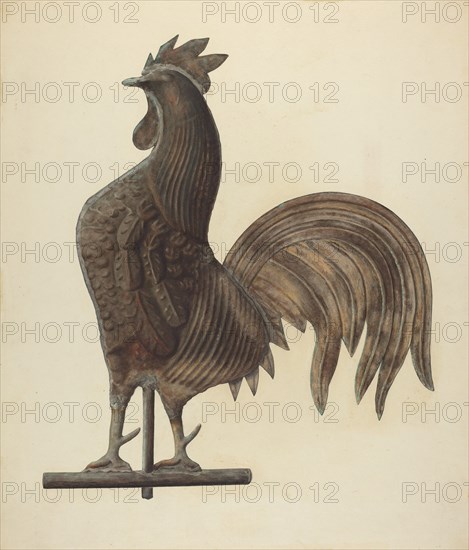 Weather Vane - Cock, c. 1938.