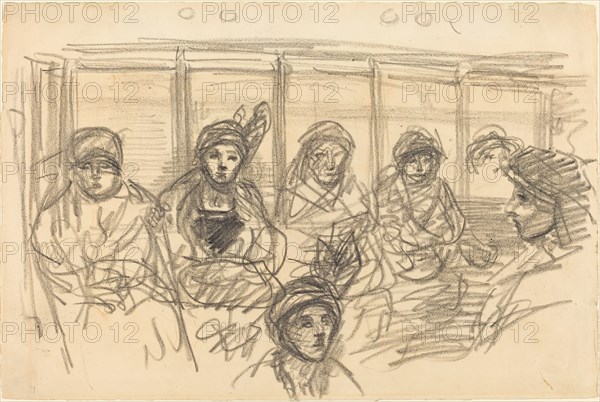 Riders on the Metro, c. 1890.