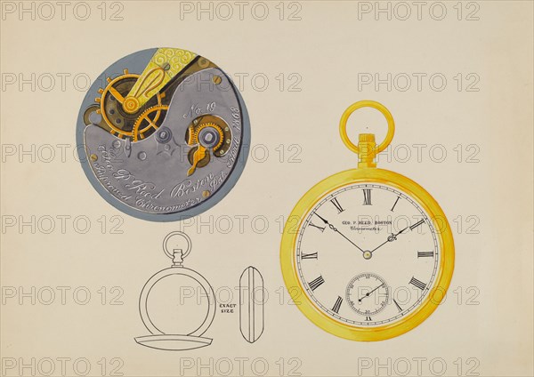 Watch Dial and Frame, c. 1936.