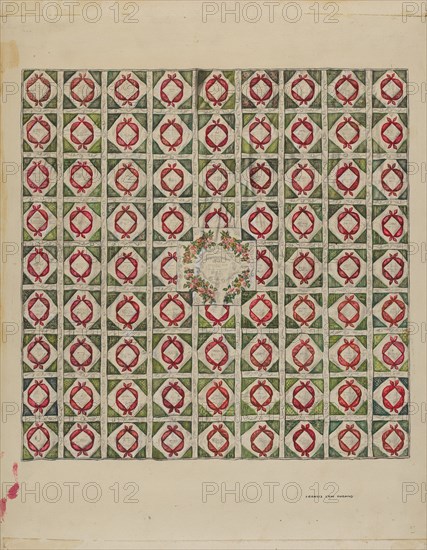 Quilt (Bed Covering), c. 1936.