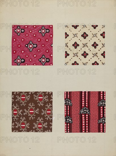 Materials from Quilt, c. 1937.