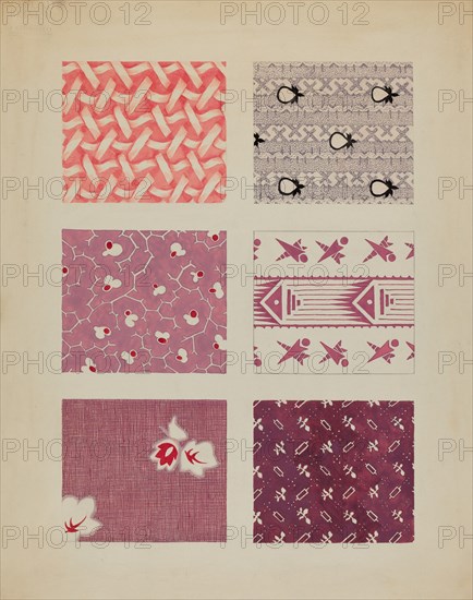 Materials from Quilt, c. 1936.