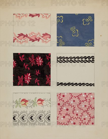Materials from Quilt, c. 1936.