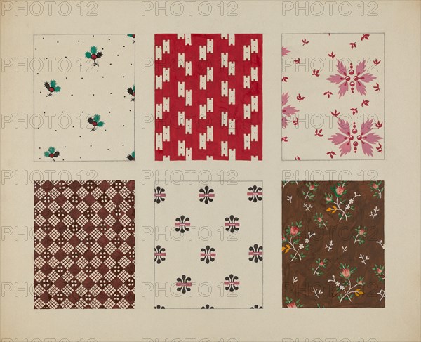 Materials from Quilt, c. 1937.