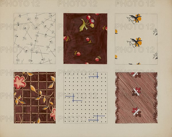 Materials from Quilt, c. 1937.