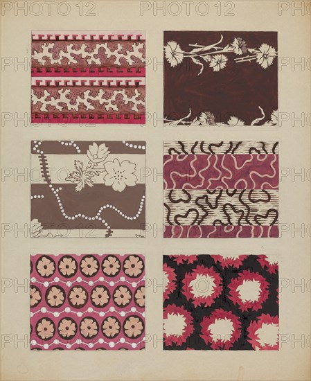 Materials from Quilt, c. 1937.