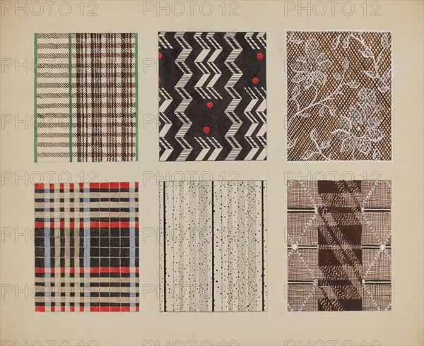 Materials from Quilt, c. 1937.